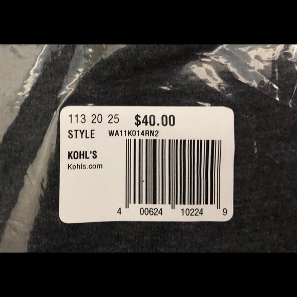 Women’s Apt. 9 Drop-Shoulder Sweatshirt Grey Stall - Picture 5 of 6